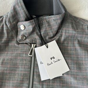 Paul Smith Grey Plaid Harrington Jacket - Size Small